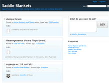 Tablet Screenshot of elpasosaddleblankets.com